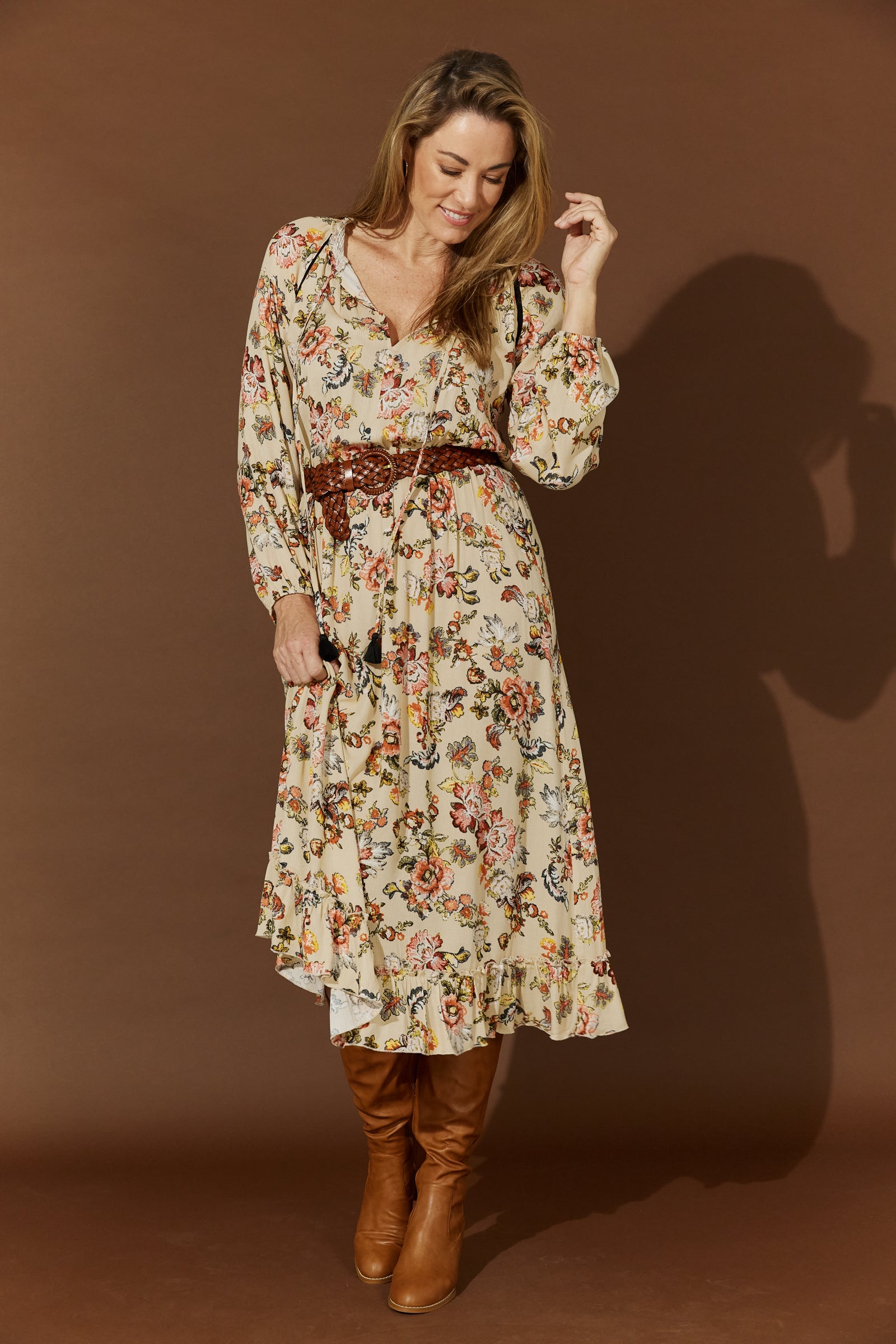 Flourish Maxi Dress - Fawn
