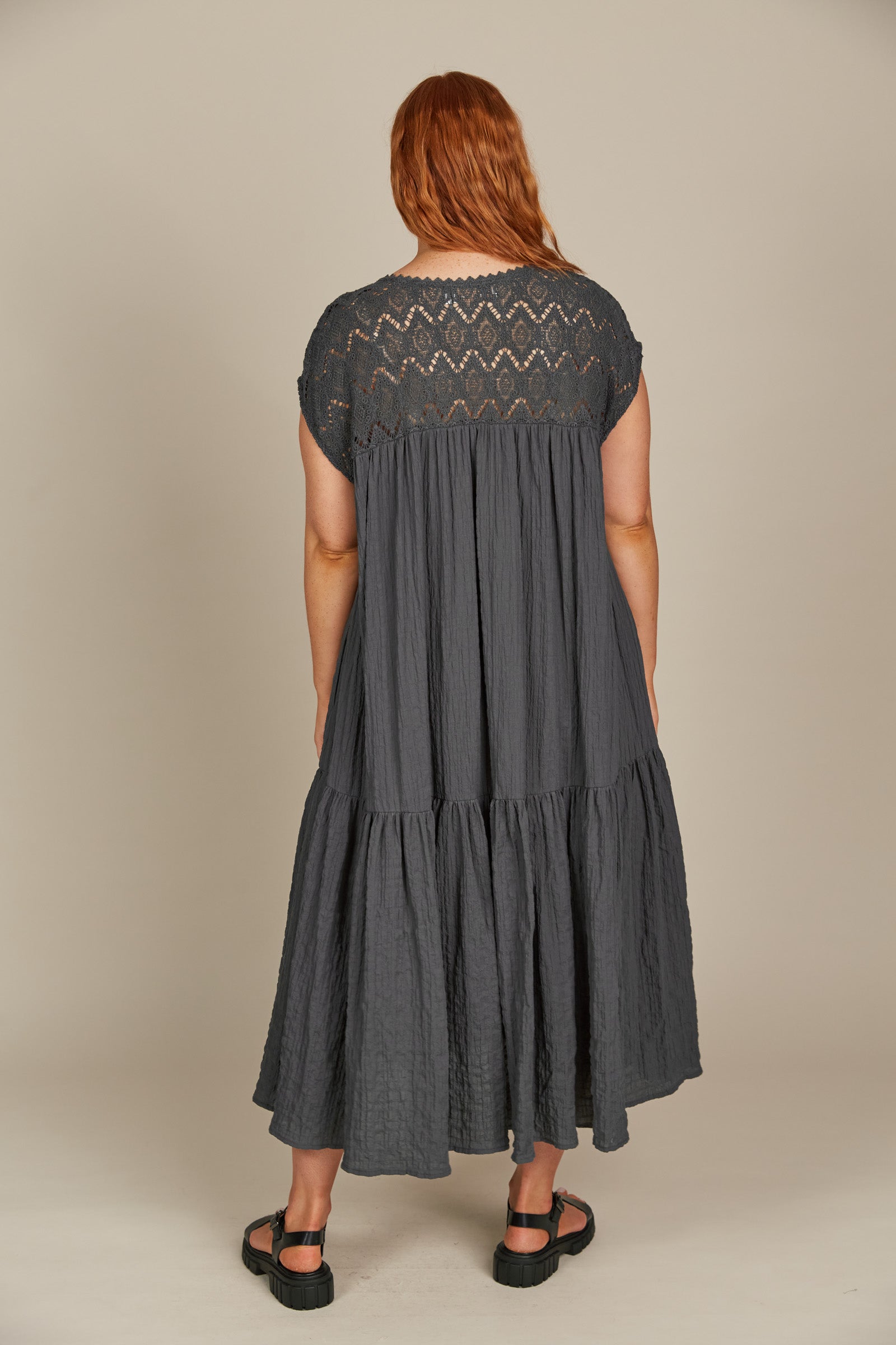Fleur Relaxed Dress - Graphite