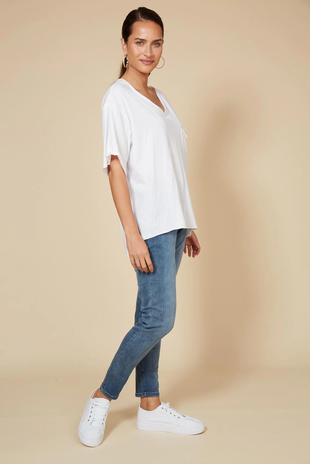 Studio Pocket Tshirt - Salt