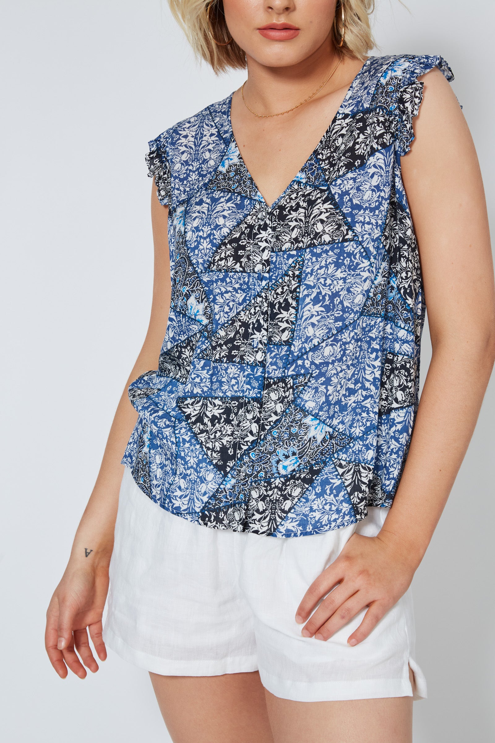 Cascara Button Top - Baha